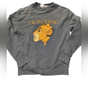 Zara Gray Lion King Crewneck Sweater